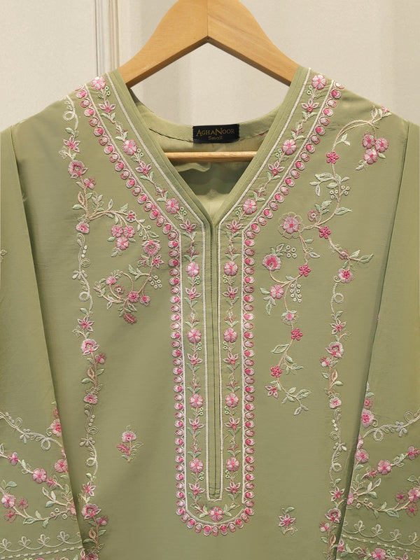 2 Piece - Embroidered Cambric Suit S115409