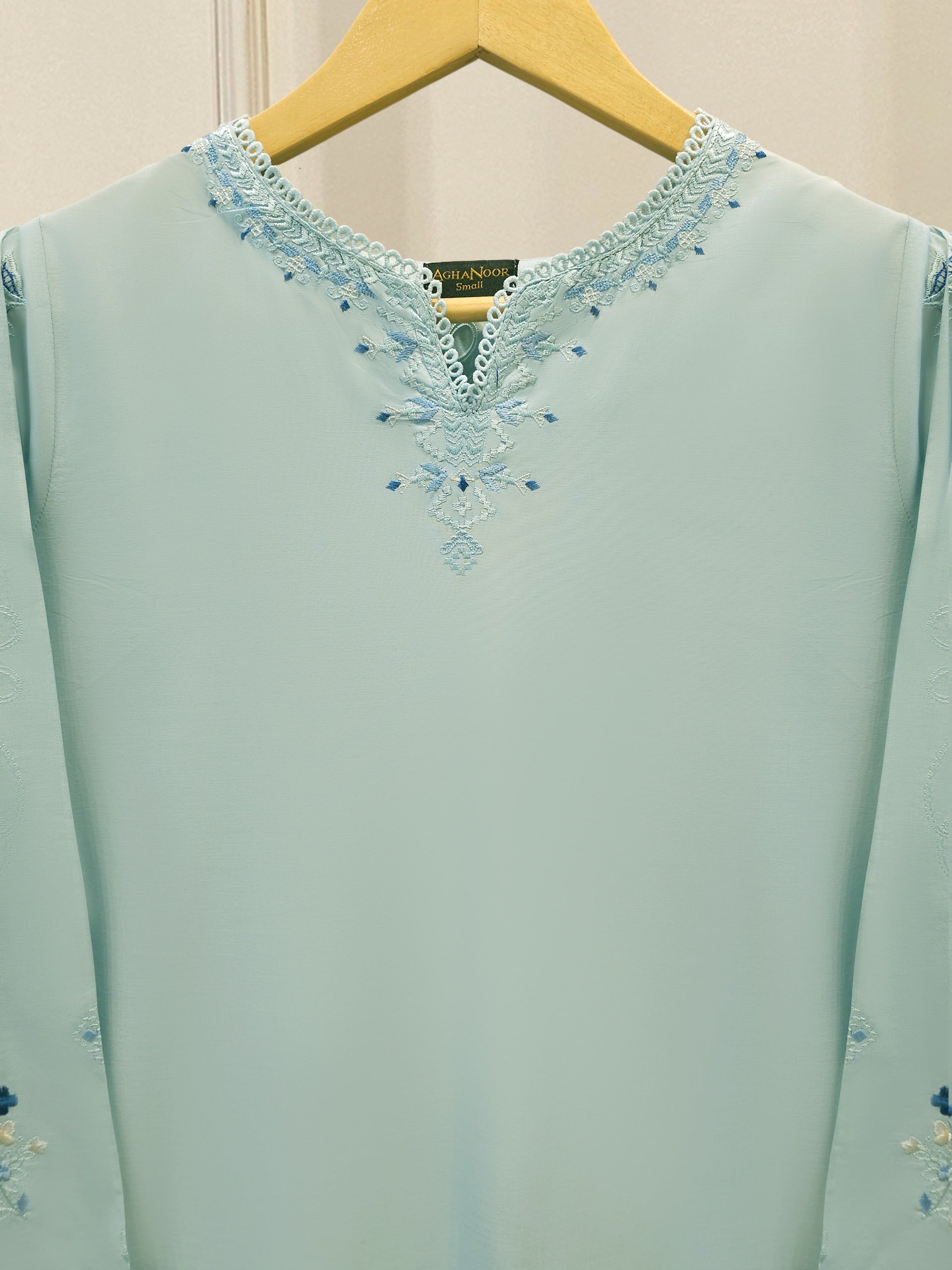 2 Piece - Embroidered Cambric Suit S115419 Secondary image