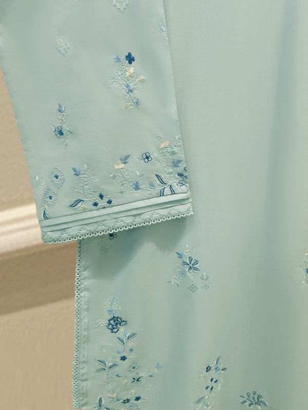 2 Piece - Embroidered Cambric Suit S115419
