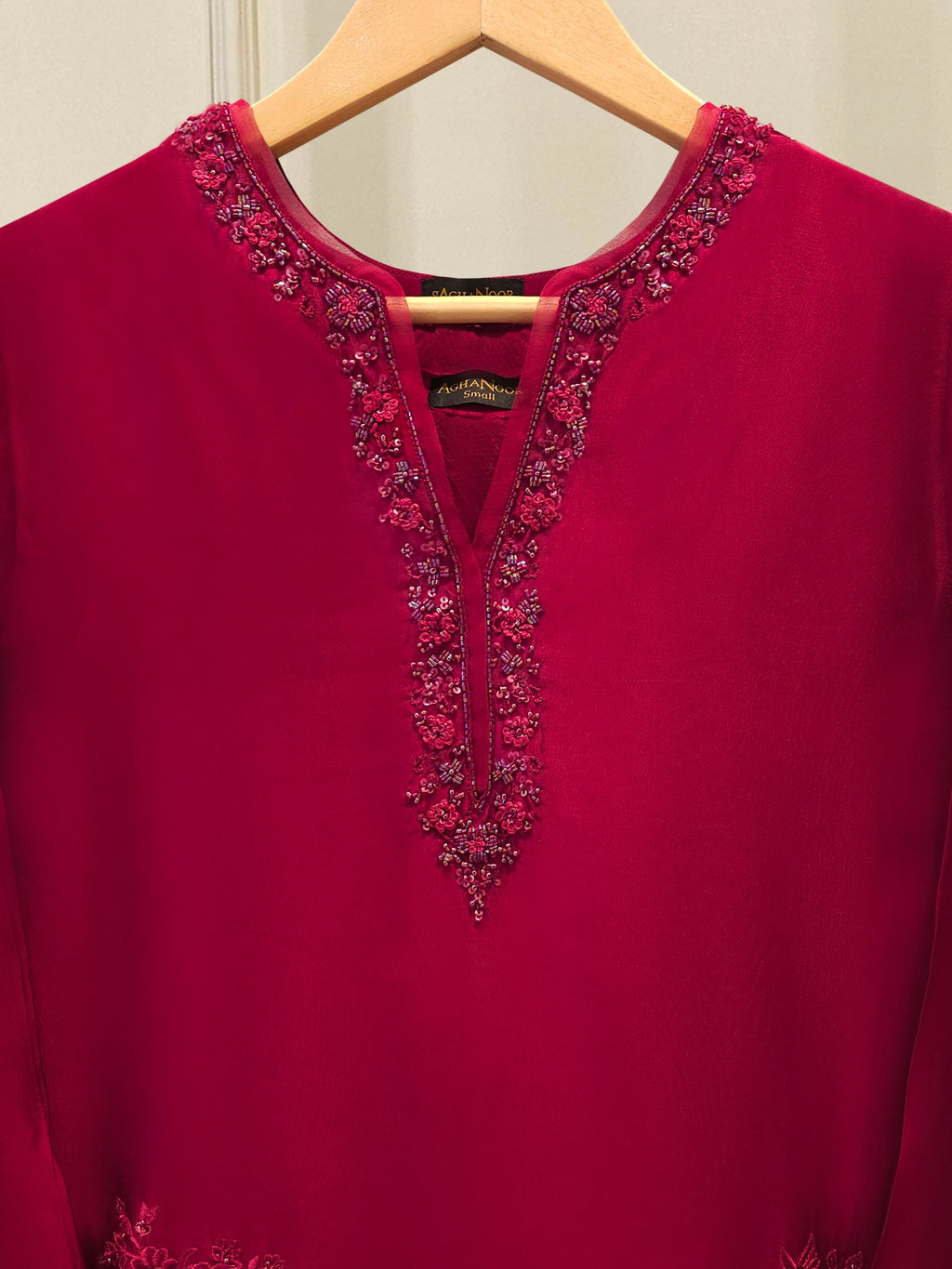 2 Piece- Pure Sheesha Silk Embroidered Suit S115527