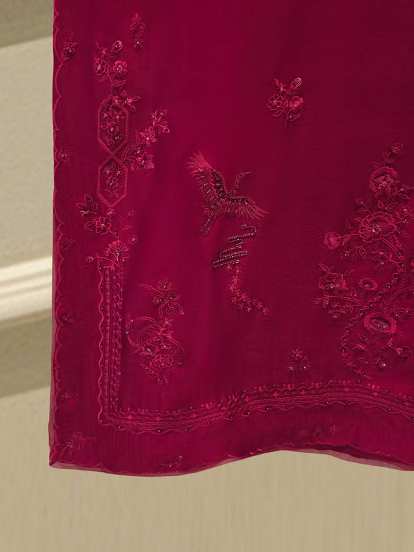 2 Piece- Pure Sheesha Silk Embroidered Suit S115527