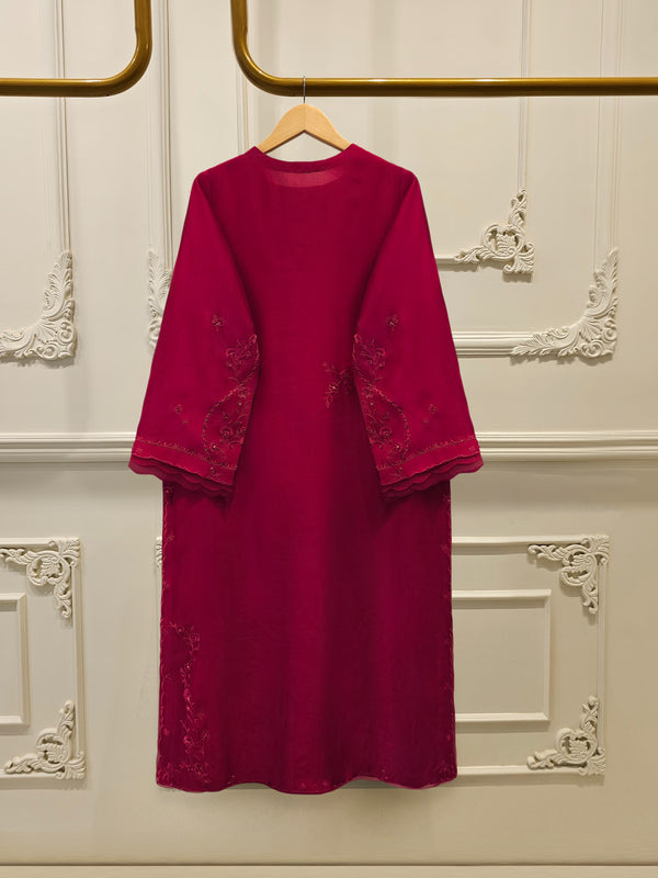 2 Piece- Pure Sheesha Silk Embroidered Suit S115527