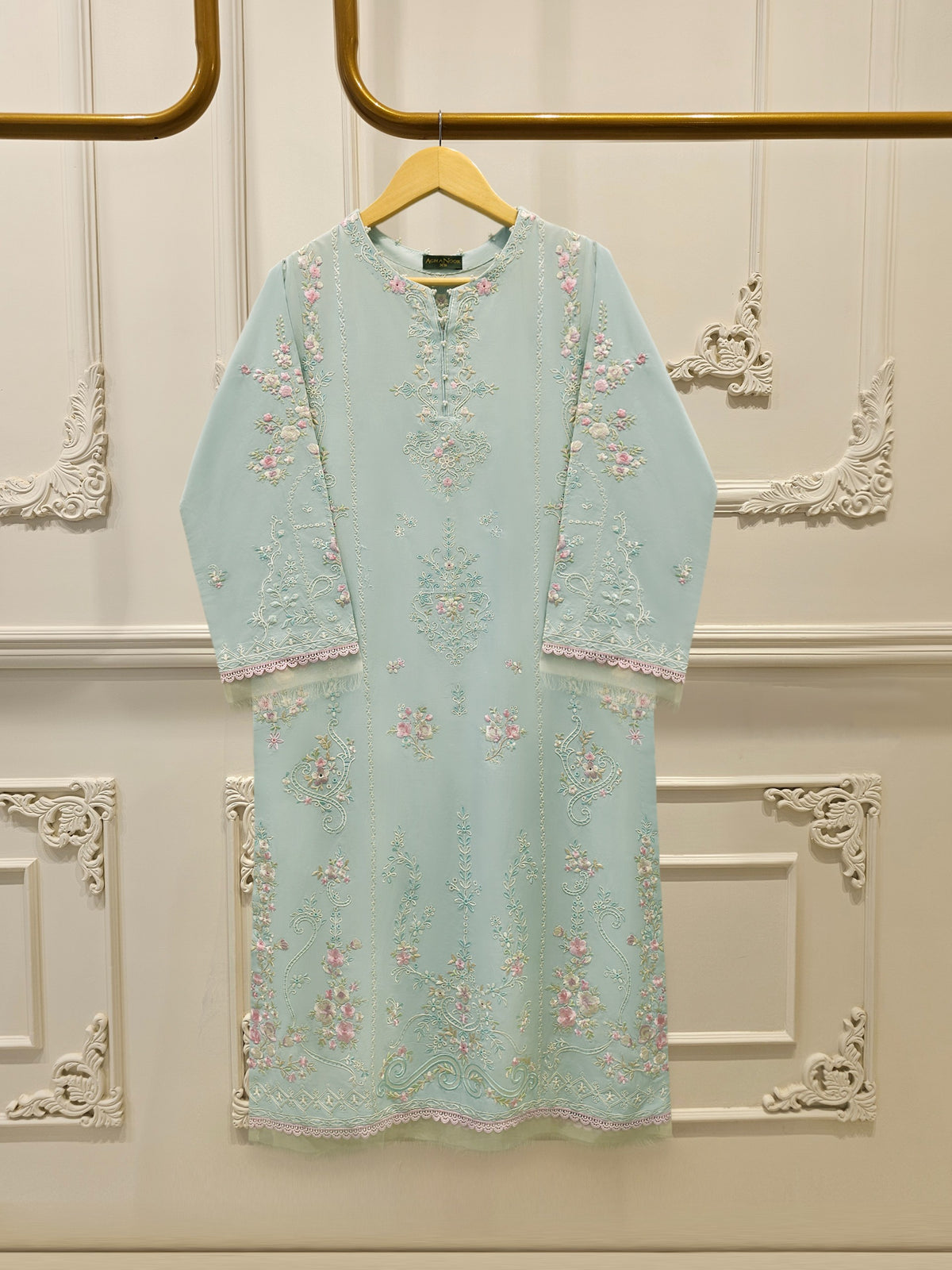 2 Piece - Embroidered Cambric Suit S115429 Main image