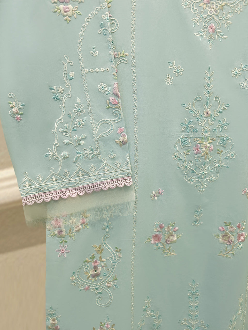 2 Piece - Embroidered Cambric Suit S115429