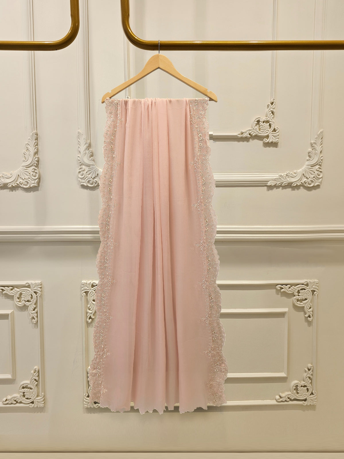 3 Piece - Pure Embroidered Chiffon Suit S115541
