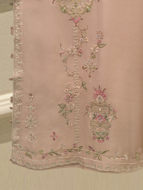 Pure Embroidered Sheesha Silk Shirt S115548