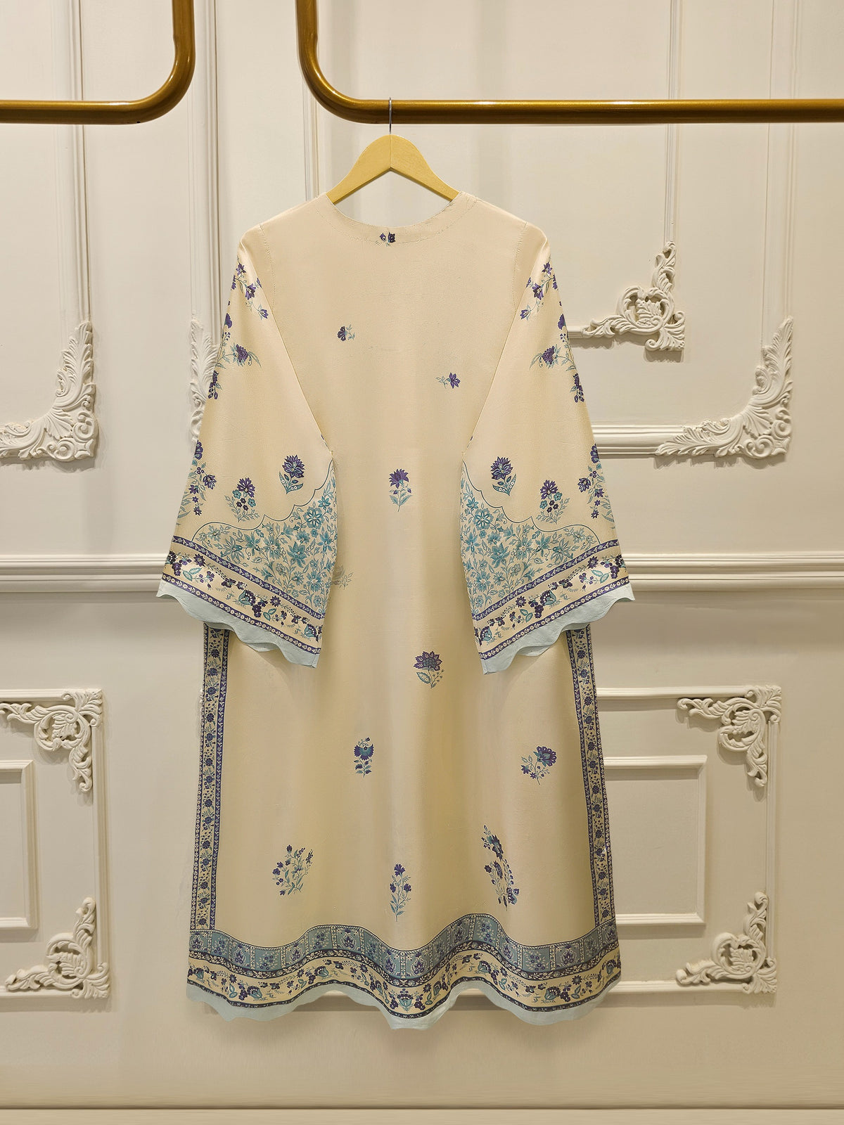 2 Piece - Pure Khaddi Silk Embroidered  Suit S115546