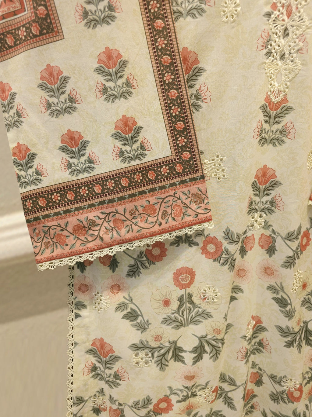 2 Piece - Embroidered Cambric Suit S115551