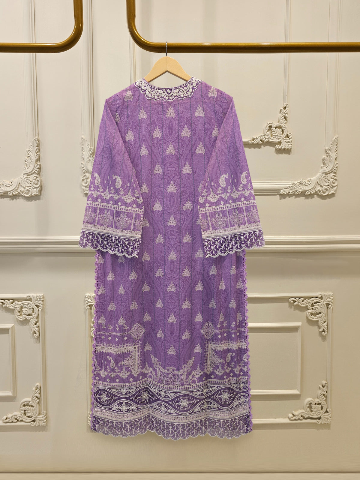 2 Piece - Embroidered Cambric Suit S115553