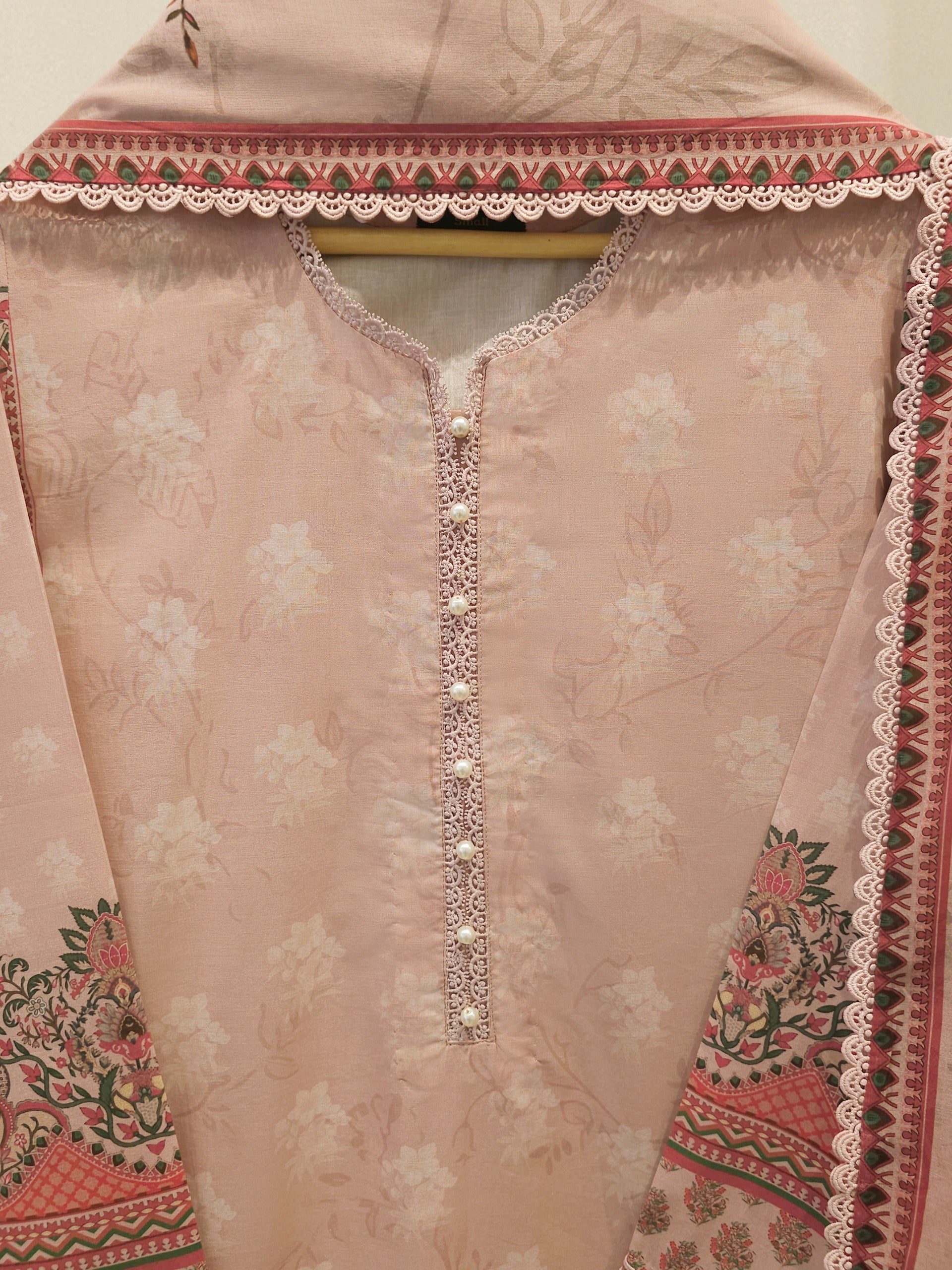 2 Piece - Digital printed Cambric Suit S115561 Secondary image