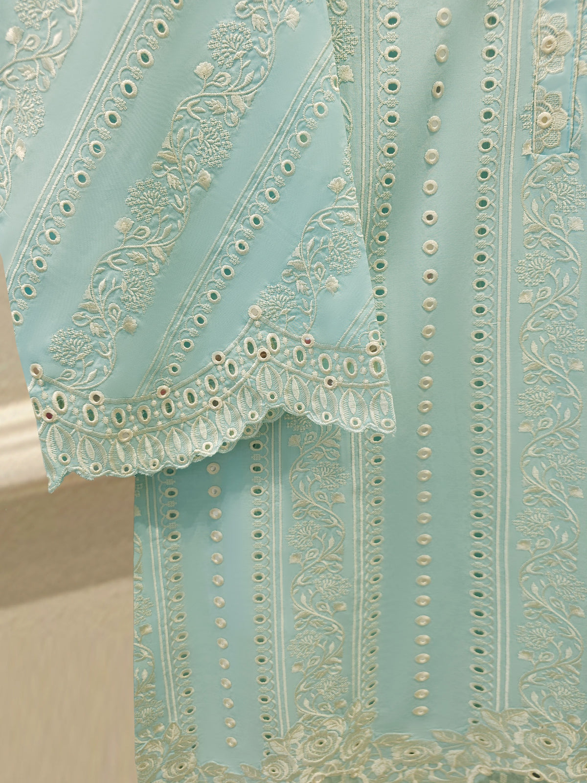 3-Piece Embroided Cambric Suit S115554