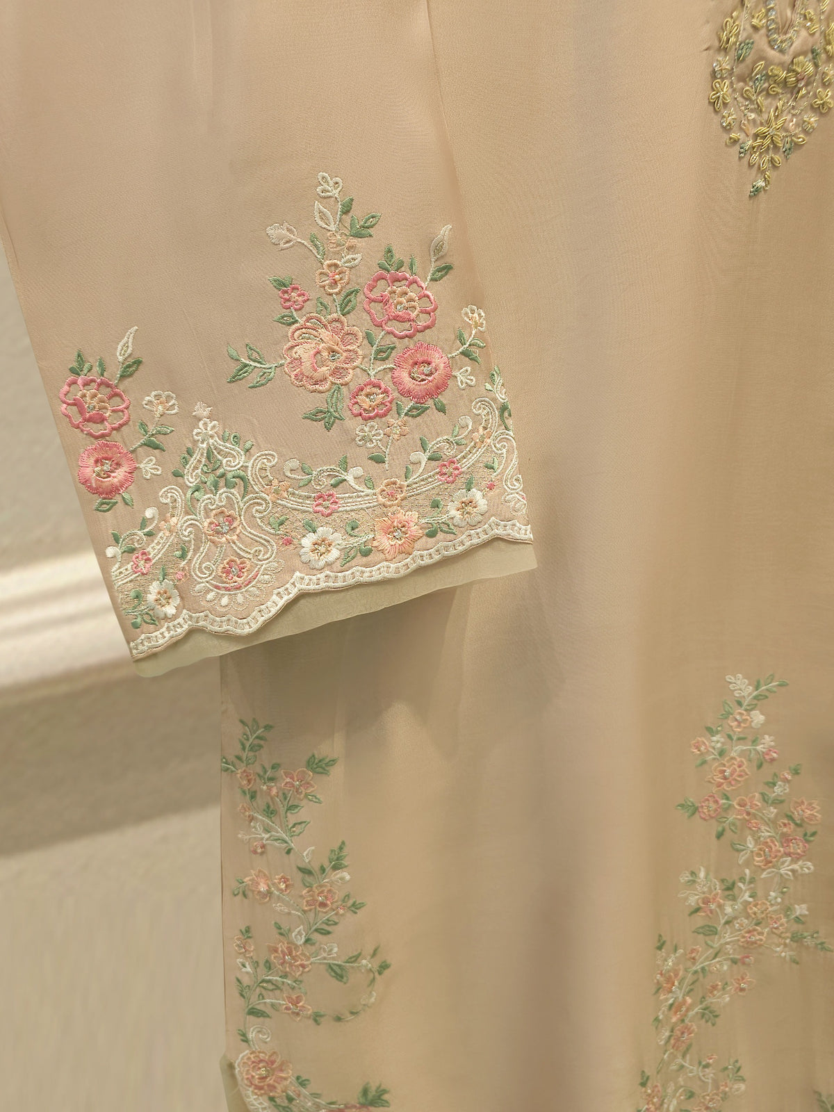 2 Piece- Pure Sheesha Silk Embroidered Suit S115563