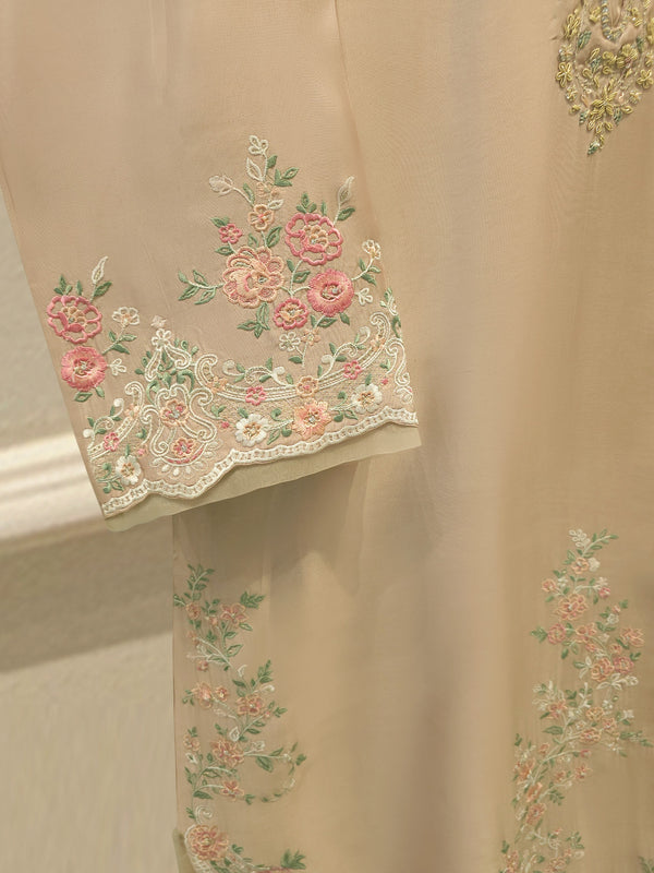 2 Piece- Pure Sheesha Silk Embroidered Suit S115563