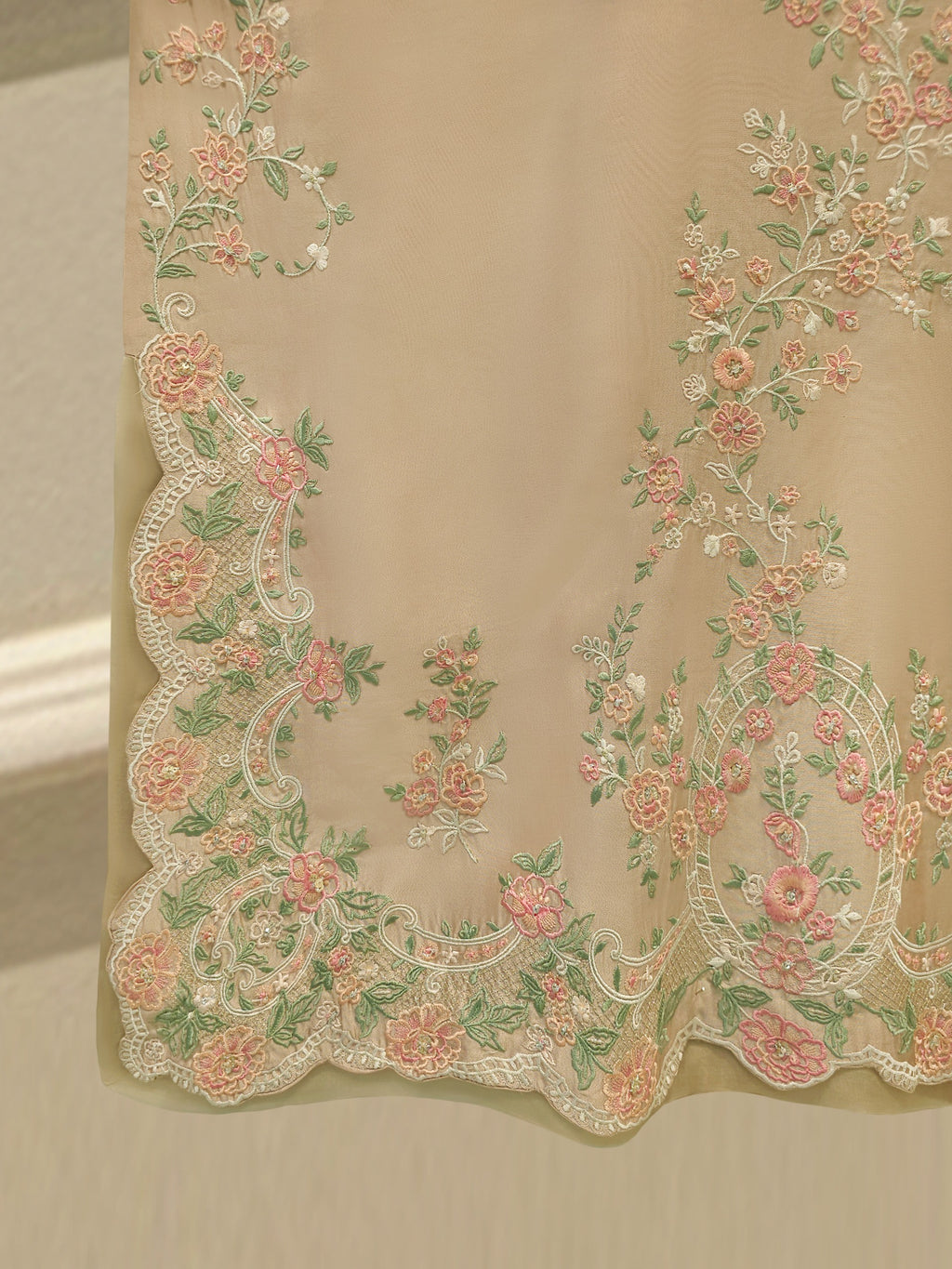 2 Piece- Pure Sheesha Silk Embroidered Suit S115563