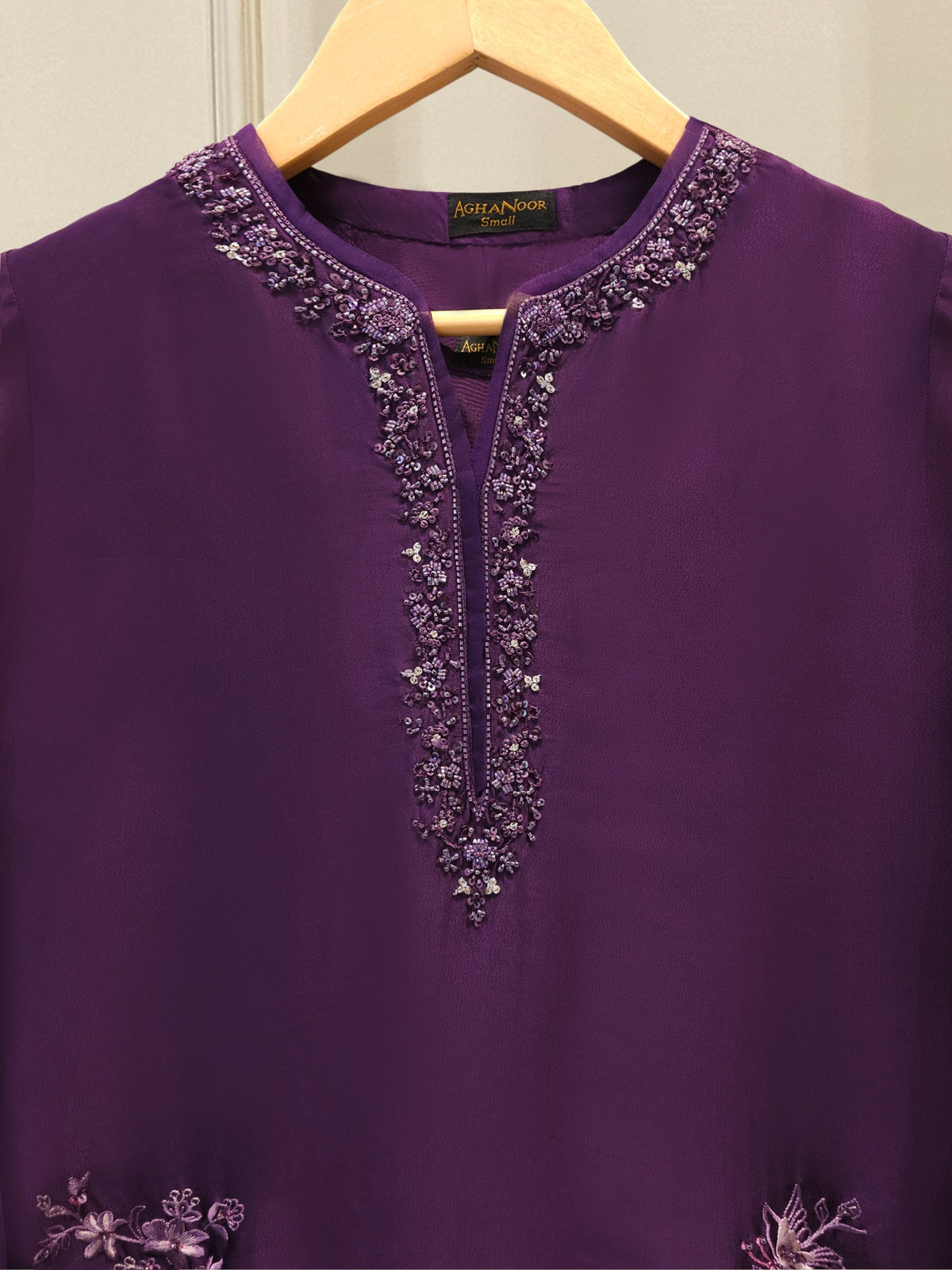 2 Piece- Pure Sheesha Silk Embroidered Suit S115575