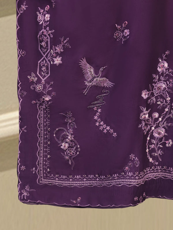 2 Piece- Pure Sheesha Silk Embroidered Suit S115575