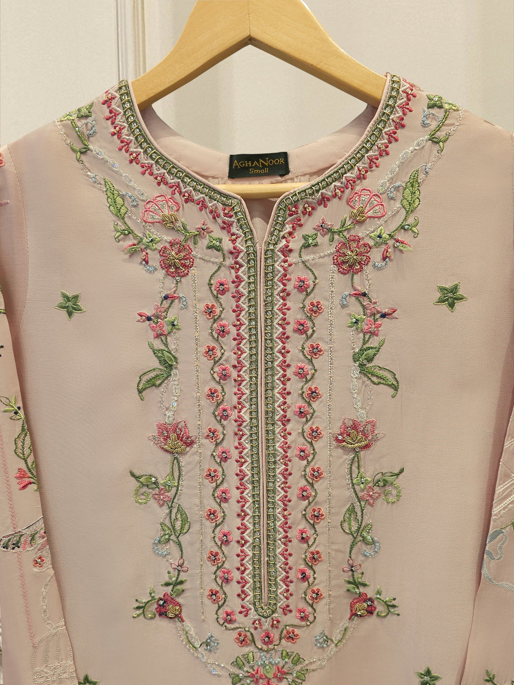 2 Piece- Pure Sheesha Silk Embroidered Suit S115583