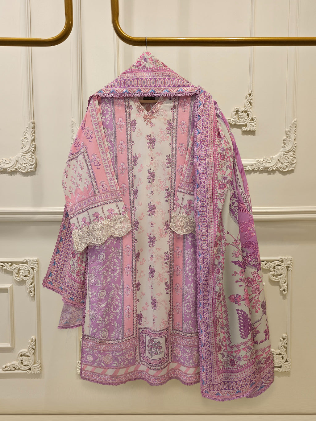 2 Piece - Digital printed Cambric Suit S115572
