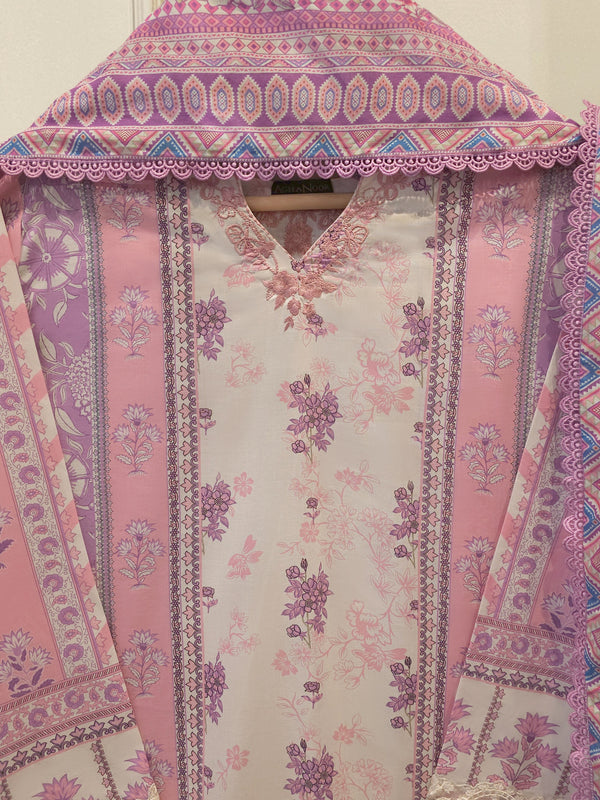 2 Piece - Digital printed Cambric Suit S115572