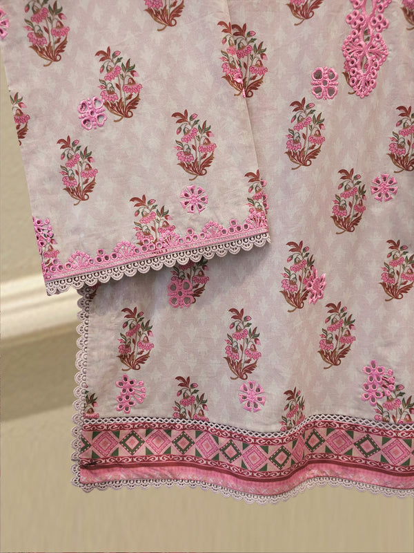 3-Piece Embroided Cambric Suit S115568