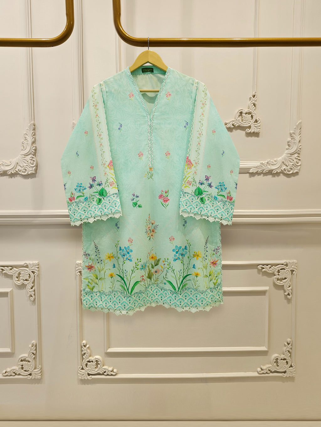 2 Piece - Embroidered Cambric Suit S115565