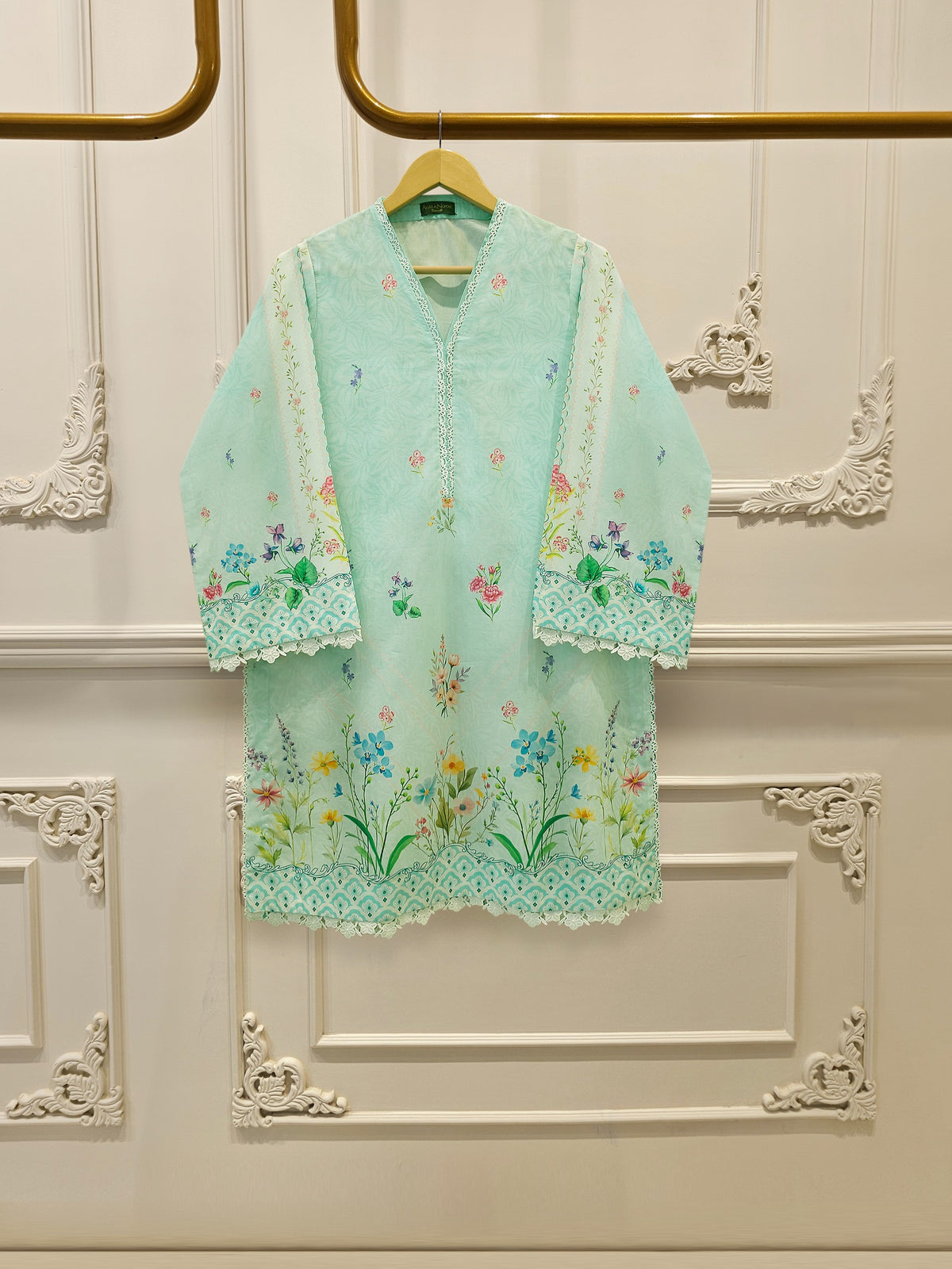 2 Piece - Embroidered Cambric Suit S115565