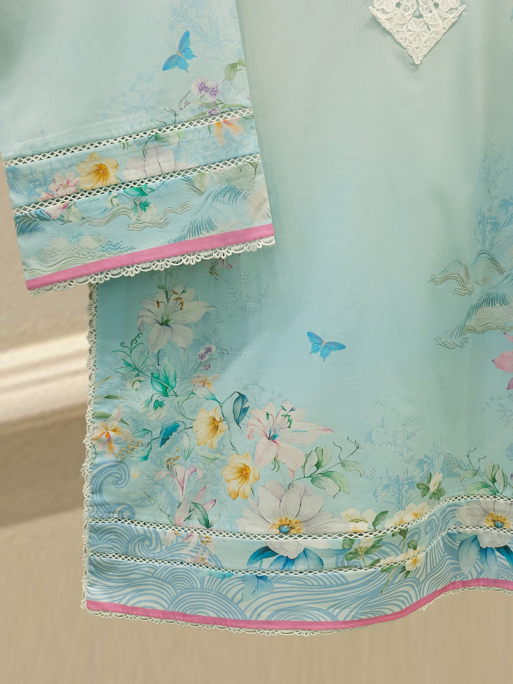 2 Piece - Embroidered Cambric Suit S115564