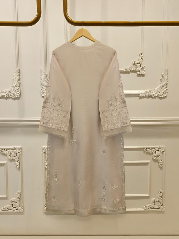 3 Piece- Pure  Sheesha Silk Embroidered Suit S115658