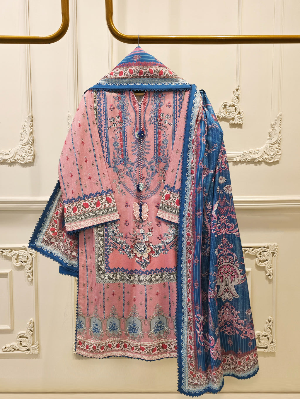2 Piece Digital Printed Embroidered Lawn Suit S115642
