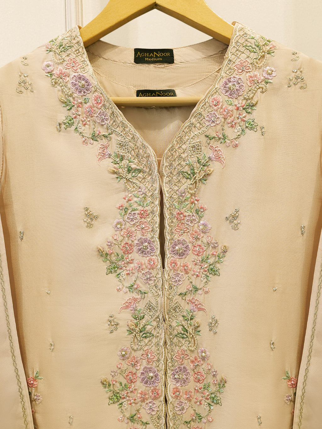 2 Piece- Pure Sheesha Silk Embroidered Suit S115651