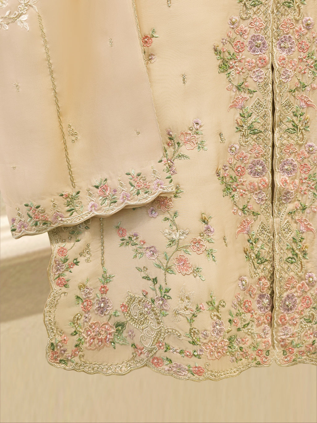 2 Piece- Pure Sheesha Silk Embroidered Suit S115651