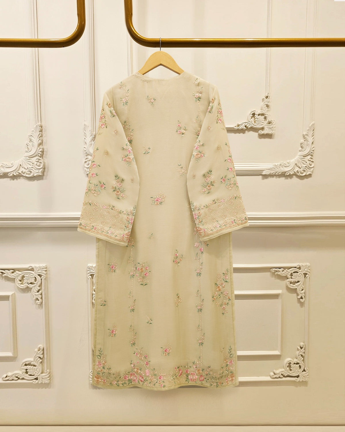 3 Piece - Pure Embroidered Chiffon Suit S115760