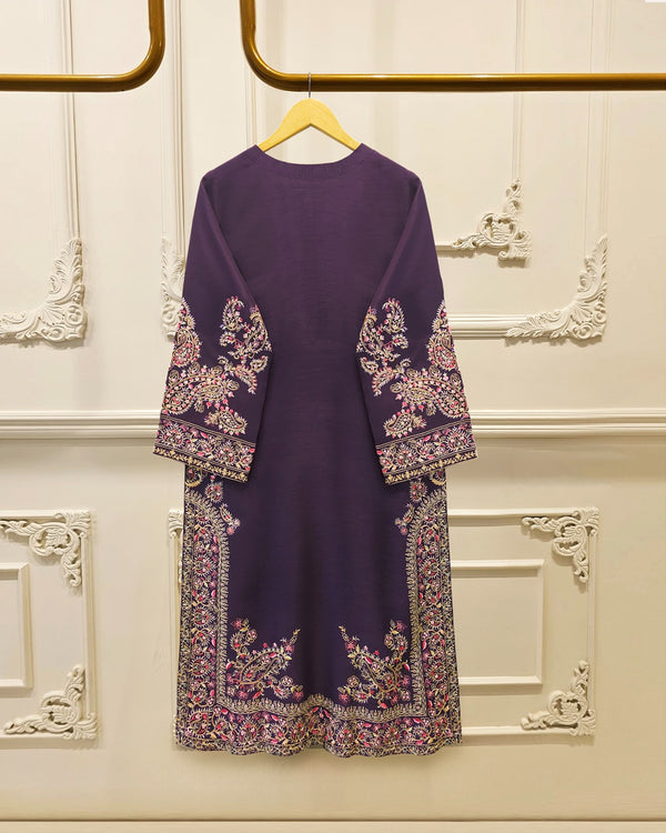 2 Piece- Pure  Sheesha Silk Embroidered Suit S115765