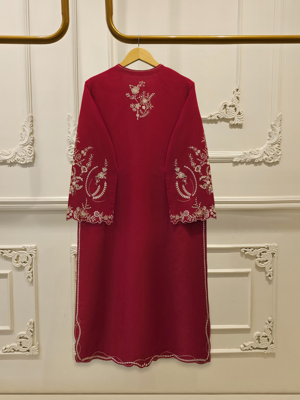 2 Piece - Embroidered Cambric Suit S115644