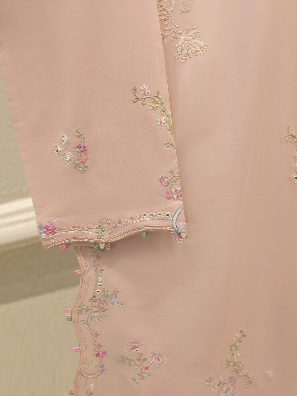 2 Piece - Embroidered Cambric Suit S115573