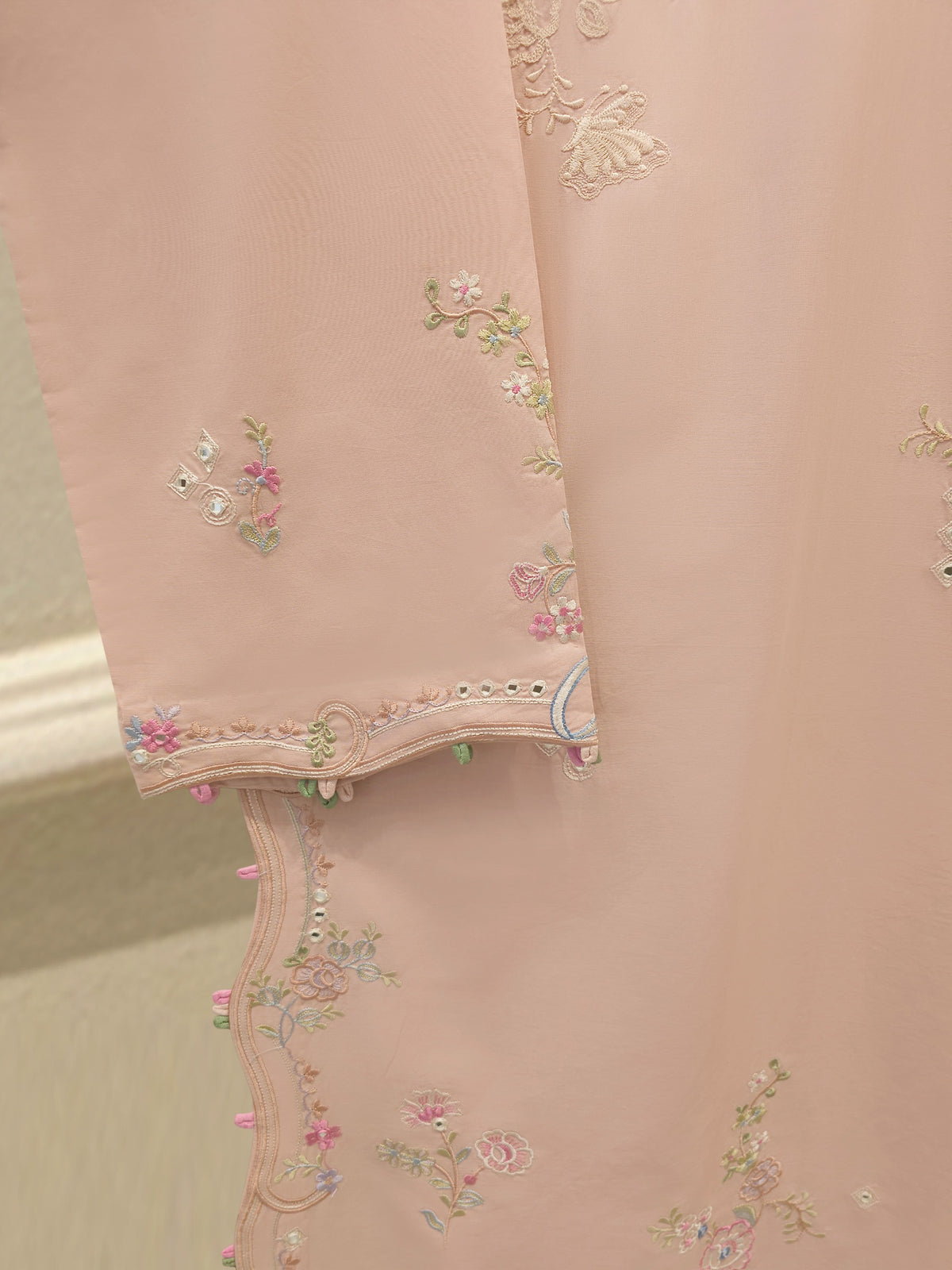 2 Piece - Embroidered Cambric Suit S115573