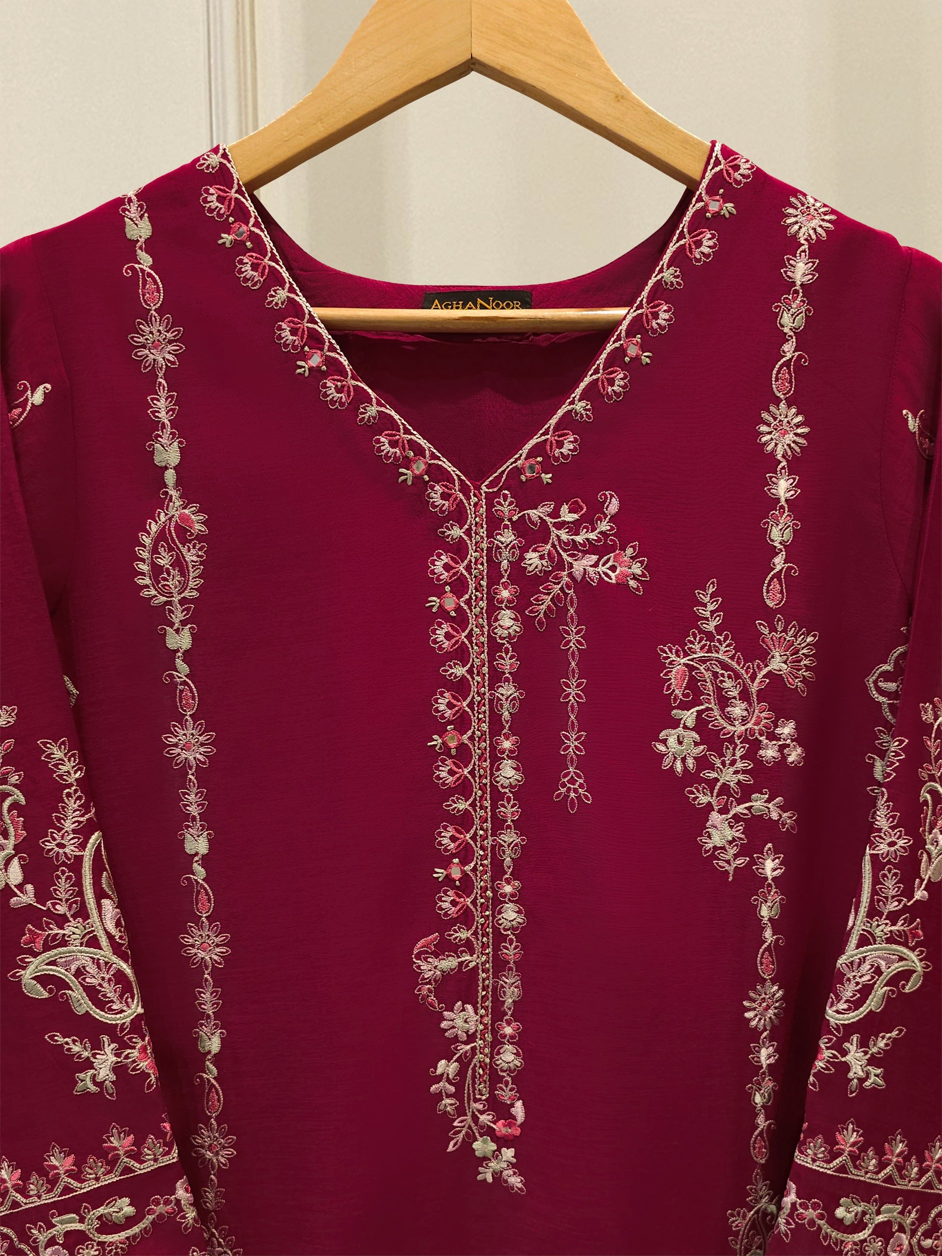 Pure Embroidered Kora Cotton Shirt S113836 Secondary image
