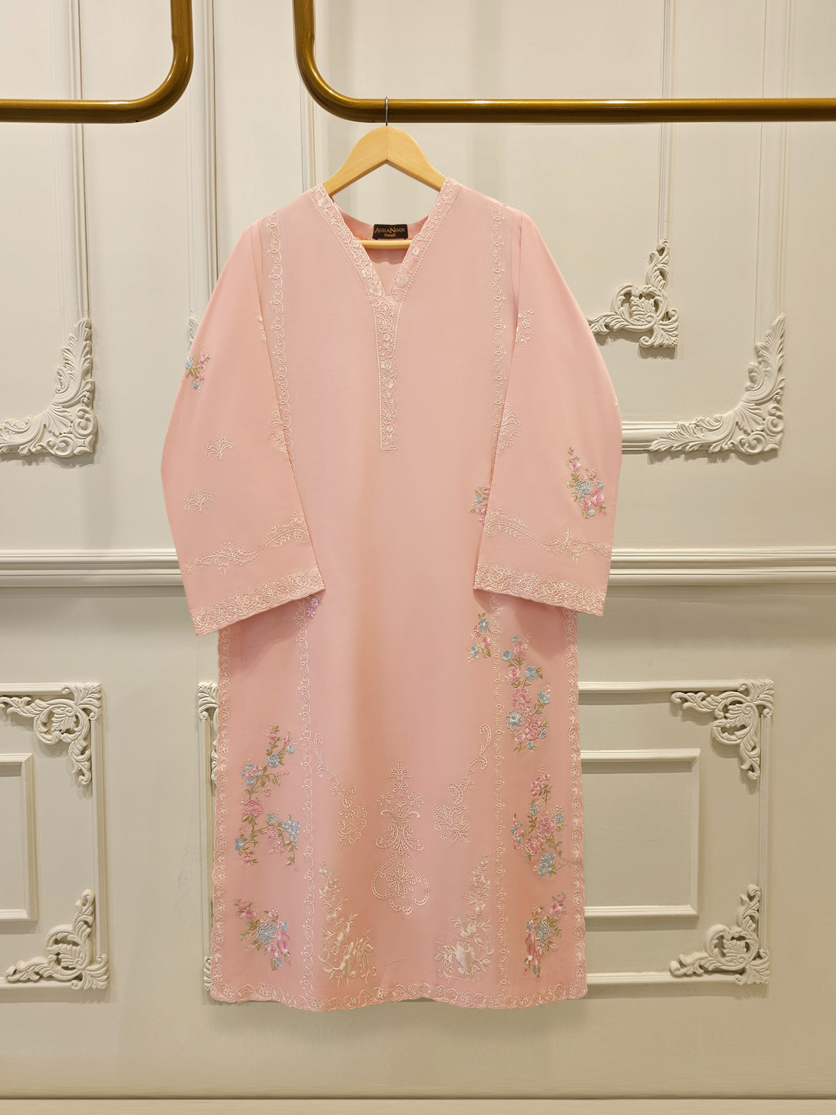 2 Piece - Embroidered Cambric Suit S115304 Main image