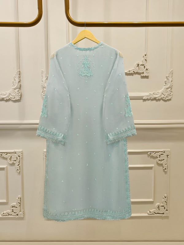 3 Piece - Pure Embroidered Chiffon Suit S113801