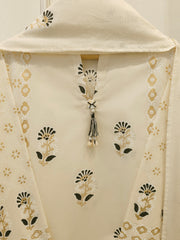 3 Piece - Hand Block Printed Kora Cotton Suit  S113520