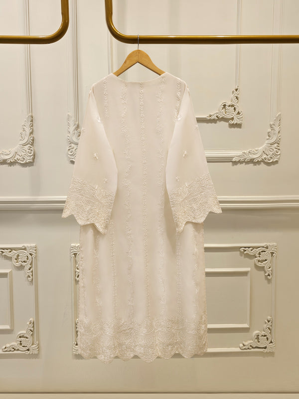 3 Piece - Pure Embroidered Cotton Net Suit S113799