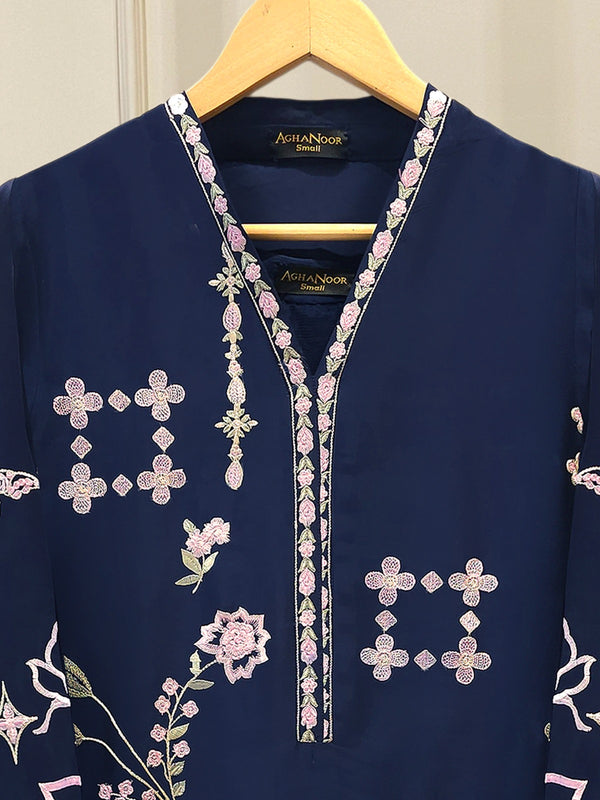 2 Piece- Pure Sheesha Silk Embroidered Suit S115147