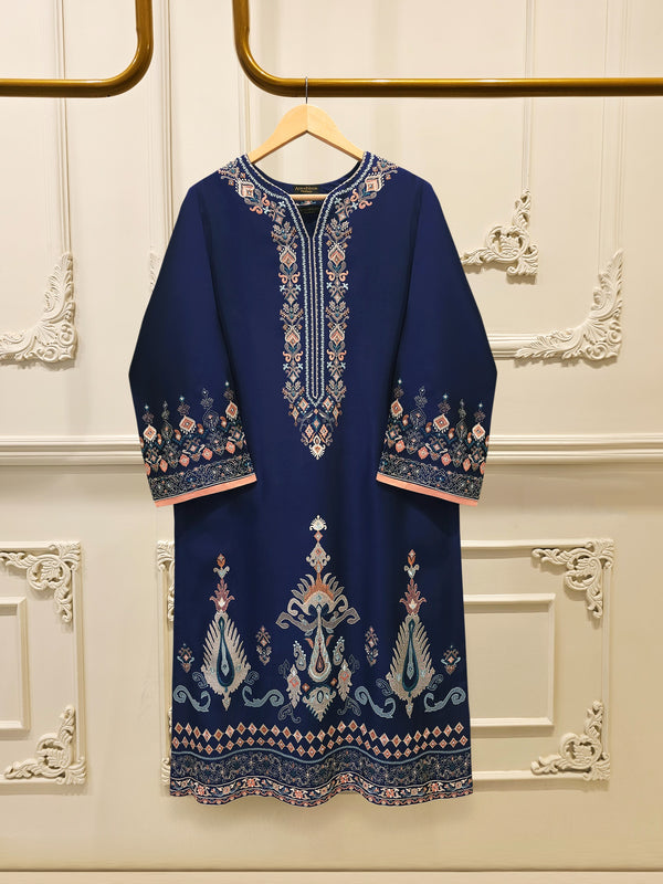 2 Piece- Pure Sheesha Silk Embroidered Suit S115687