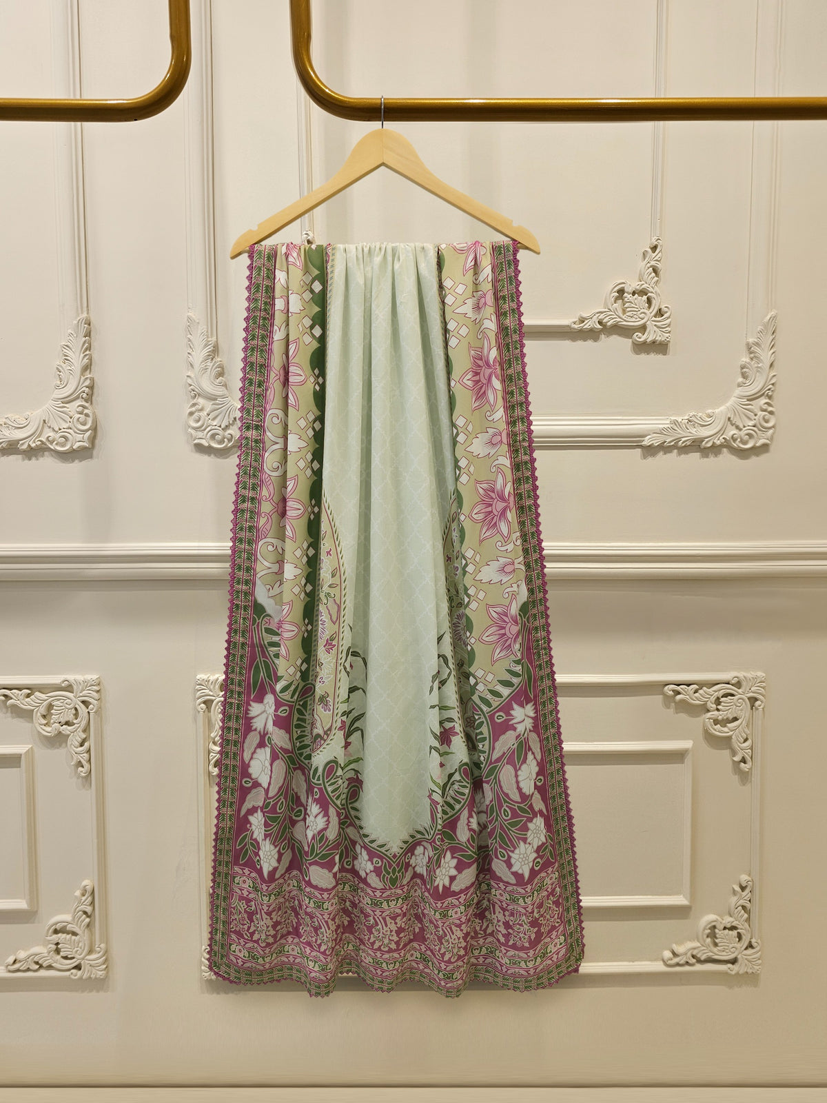 3 Piece - Digital printed Cambric Suit S115645