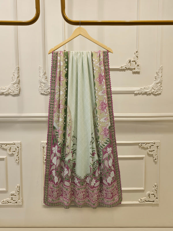 3 Piece - Digital printed Cambric Suit S115645