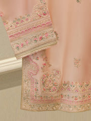 3 Piece- Pure Sheesha Silk Embroidered Suit S113518