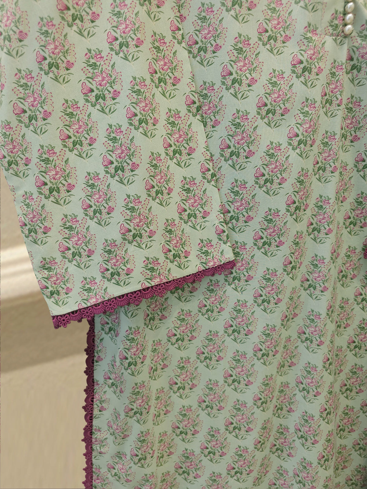 3 Piece - Digital printed Cambric Suit S115645