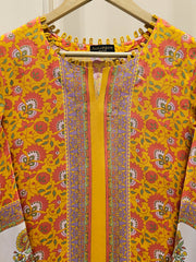 2 Piece- Printed Silk Co-ord Set S111760