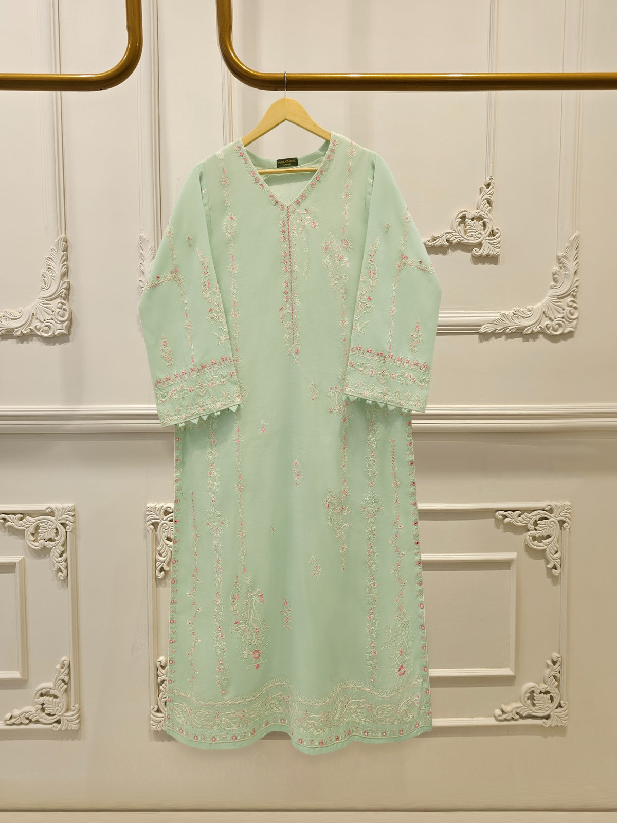 Pure Embroidered Kora Cotton Shirt S113837 Main image
