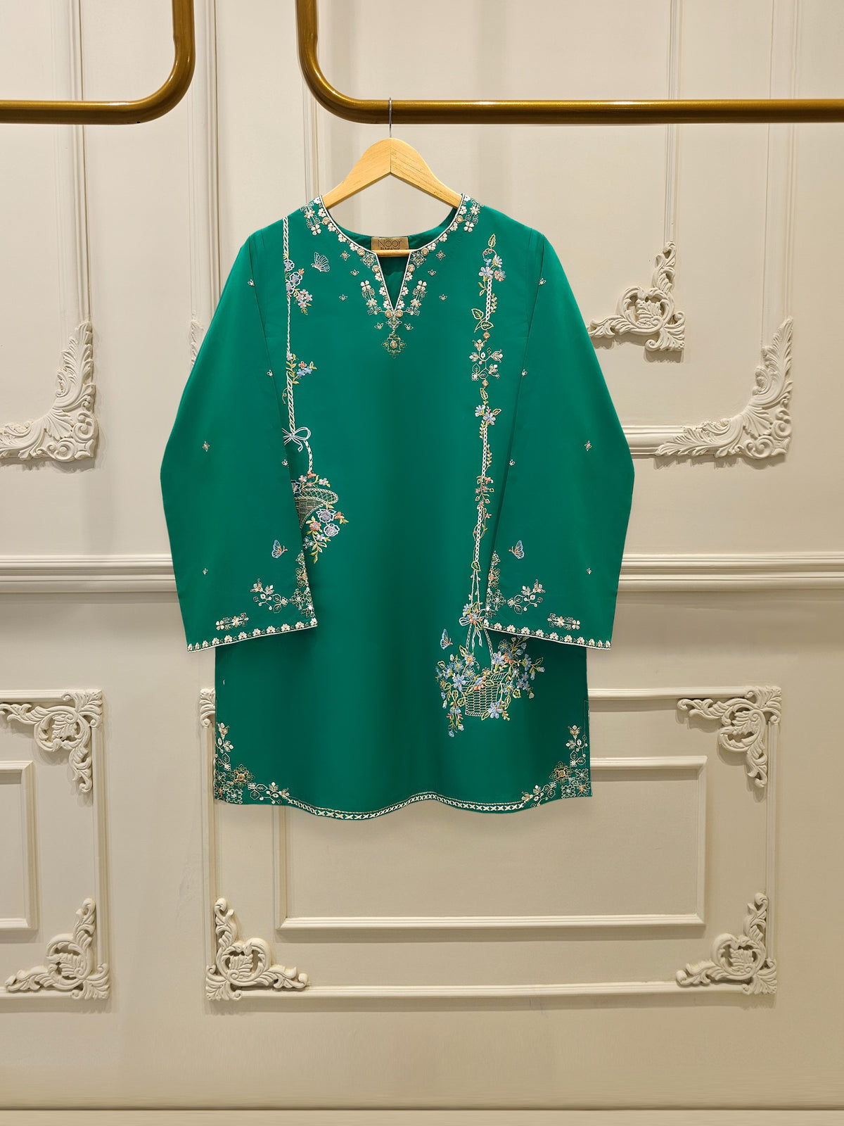 2 Piece - Embroidered Cambric Suit WS00279 Main image
